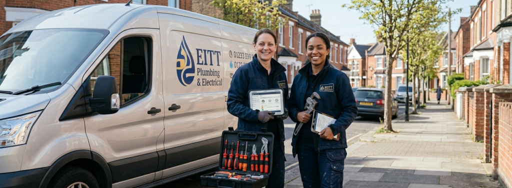 friendly plumber team ready to help with plumbing services in london