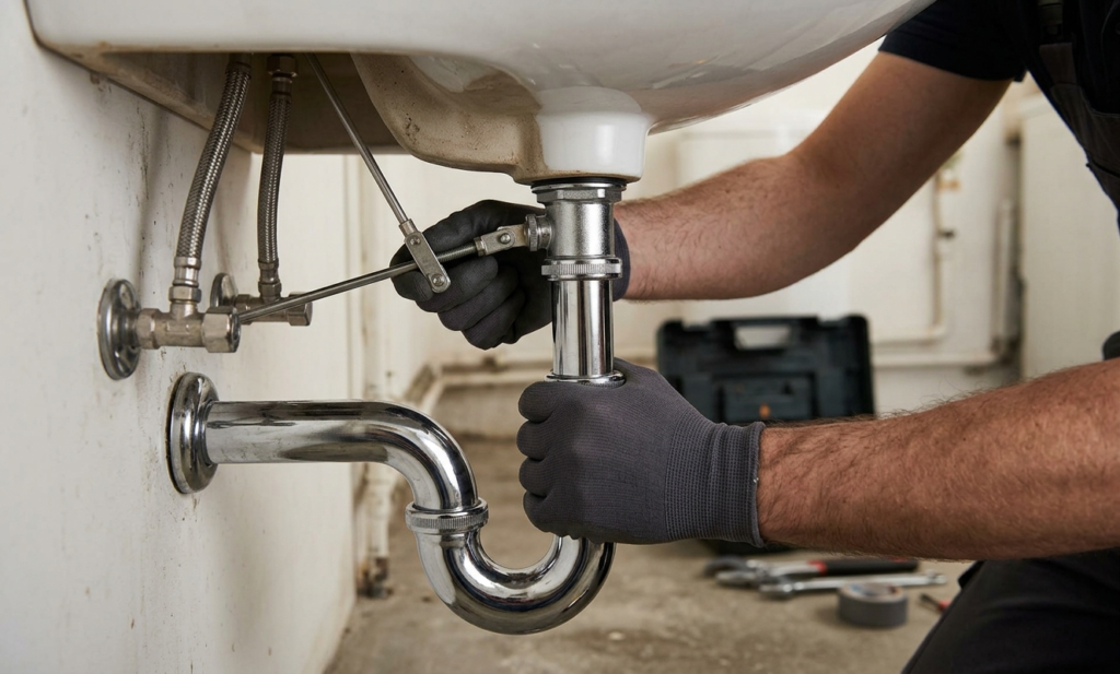Bathroom Sink Plug Replacement: A Complete Guide for UK Homeowners Step-by-step bathroom sink plug replacement process underneath a basin