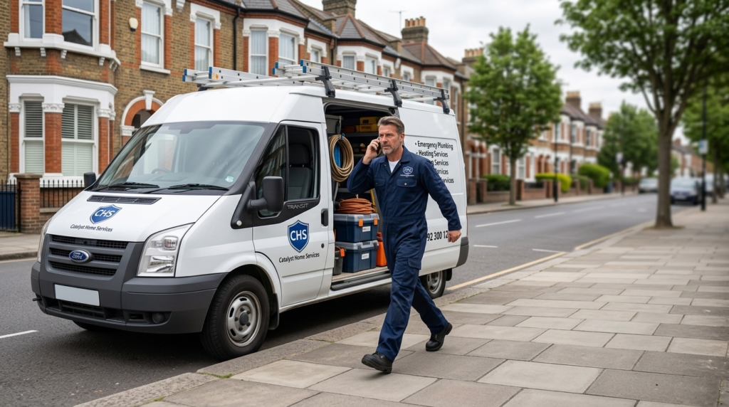 Book emergency pipe repair service with Catalyst Home Services London