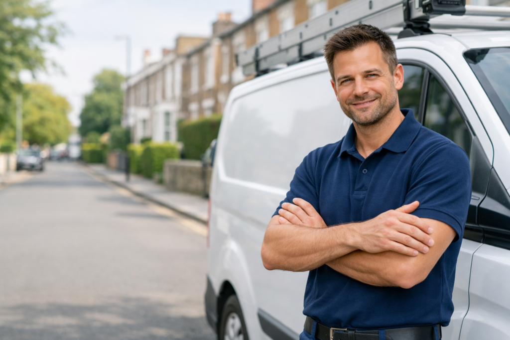Friendly Catalyst Home Services plumber ready to help fix a leaking tap in London
