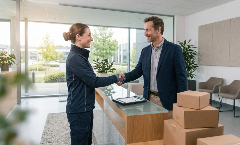Commercial Plumbing and Heating | A Complete Guide for London Businesses Plumbing contractor discussing a commercial heating quote with a business owner