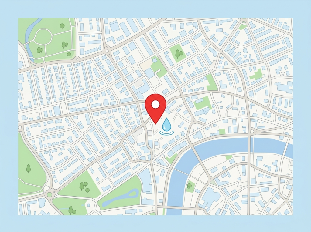 report-water-leak-in-my-area-map.jpgreport-water-leak-in-my-area-map.jpg
Map pin marking a reported water leak location in a residential area